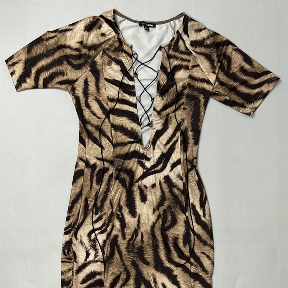 Zebra Print Dress - Picture 1 of 2